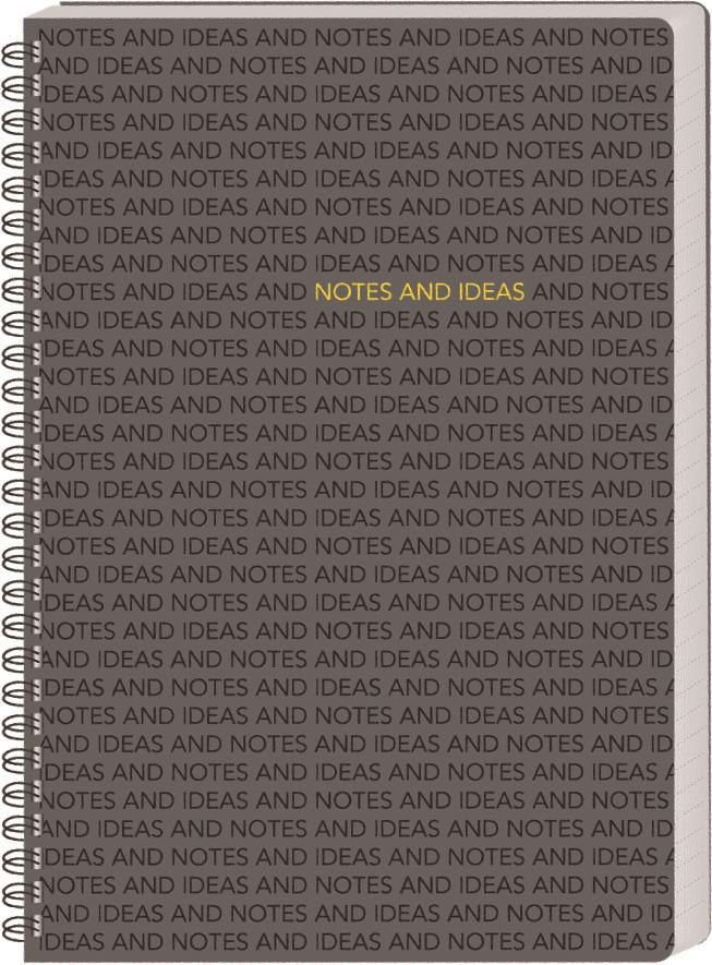 LUXOR 20558 Notes and Ideas Notebook na bílém pozadí