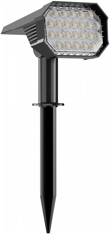 Luxera Prezent Fold LED 4,8 W, Solární zapichovací / nástěnné zahradní svítidlo