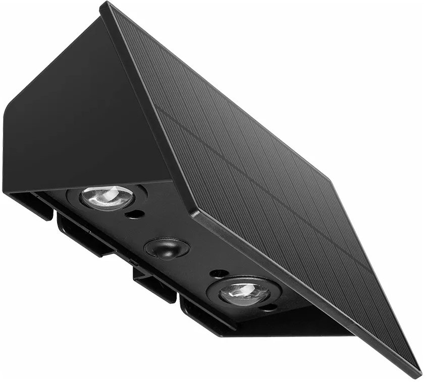 Luxera Prezent Slada LED 4 × 1 W, Solární nástěnné zahradní svítidlo