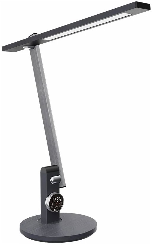 Luxera Prezent Punk LED 3CCT, Stmívatelná lampa s displejem, šedá