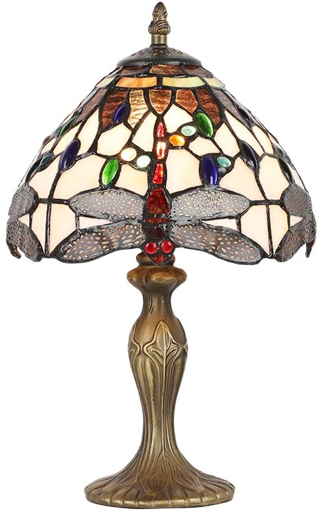 Stolní vitrážová lampa Luxera Prezent Tiffany 1709