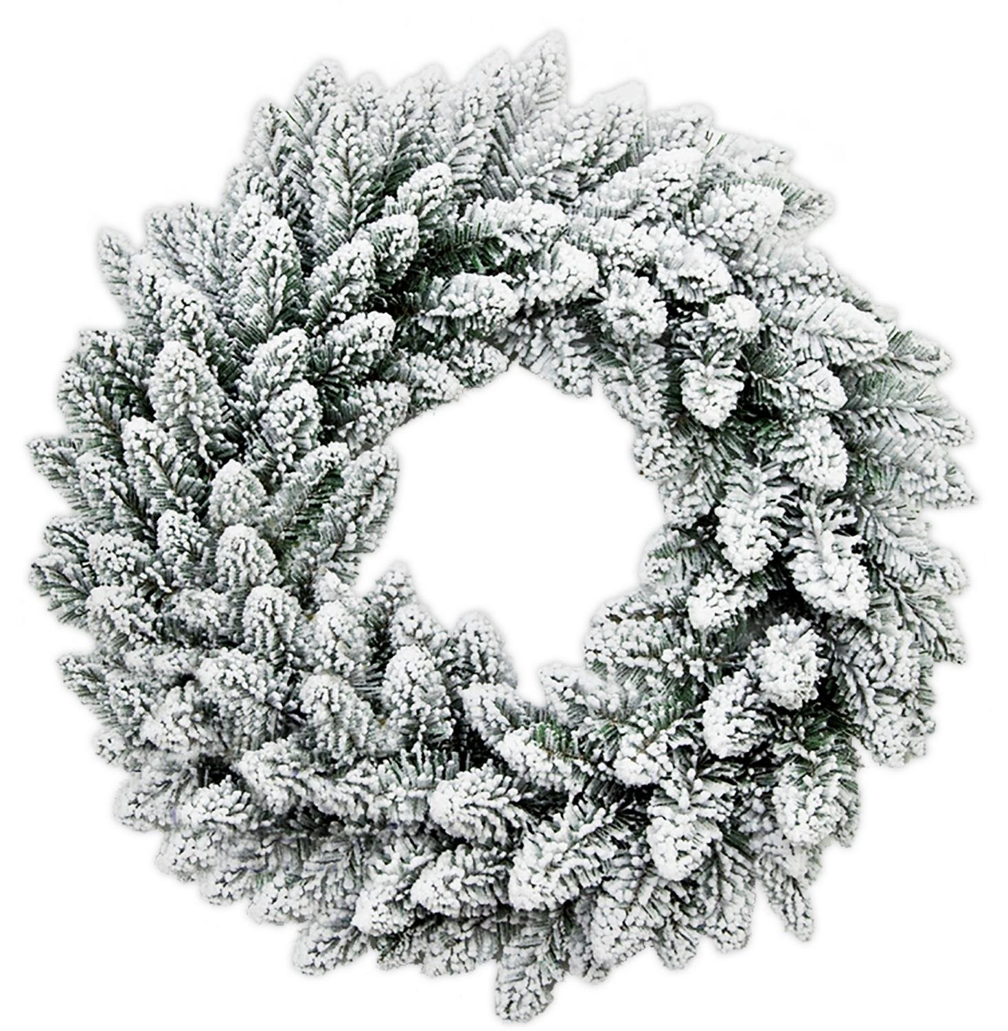 LAALU Věnec zasněžený DELUXE Viola 30 cm
