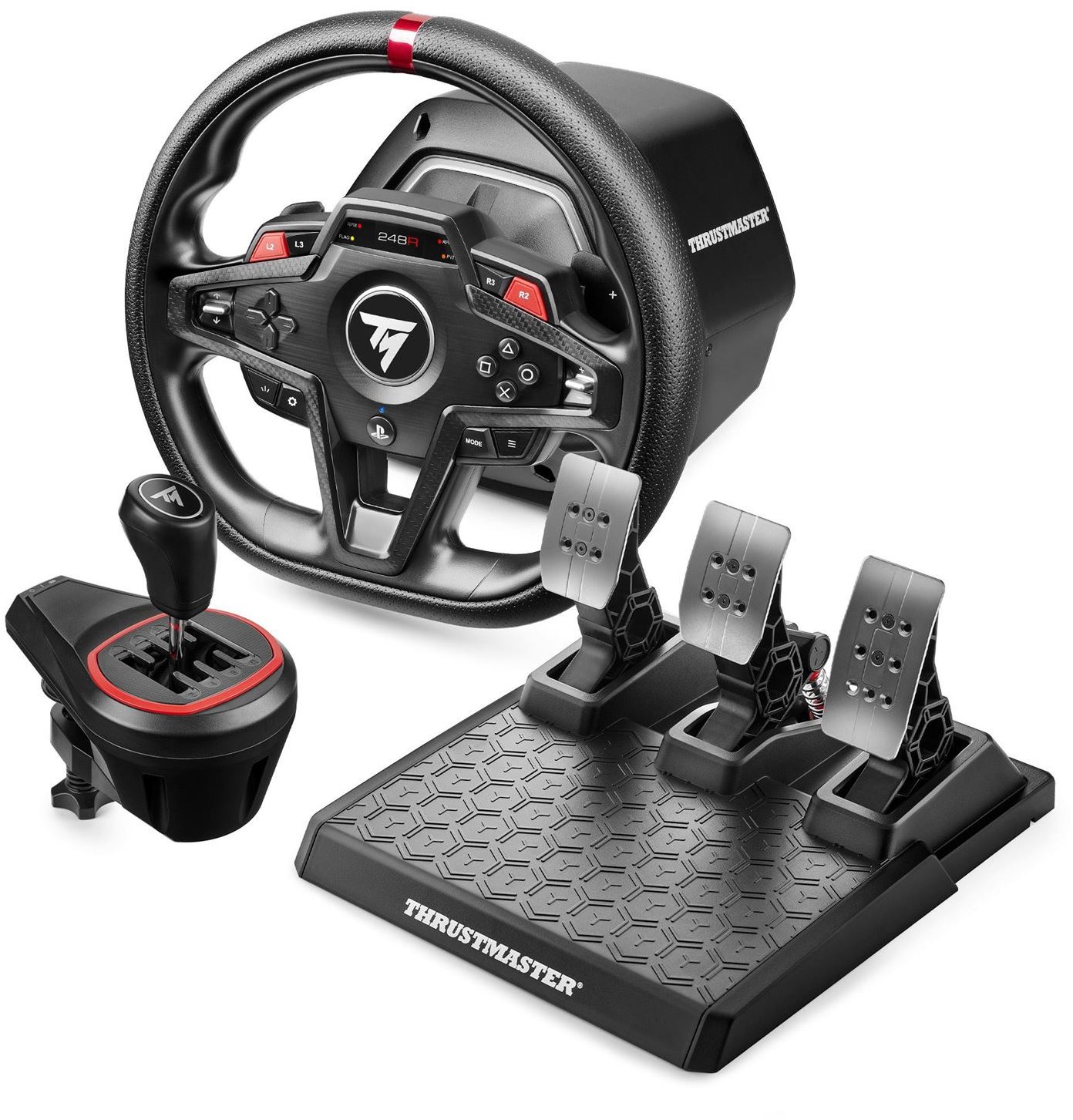 Thrustmaster T248R Shifter Pack - Sada volantu a pedálů T248R + řadící páky pro PC ,PS5/4