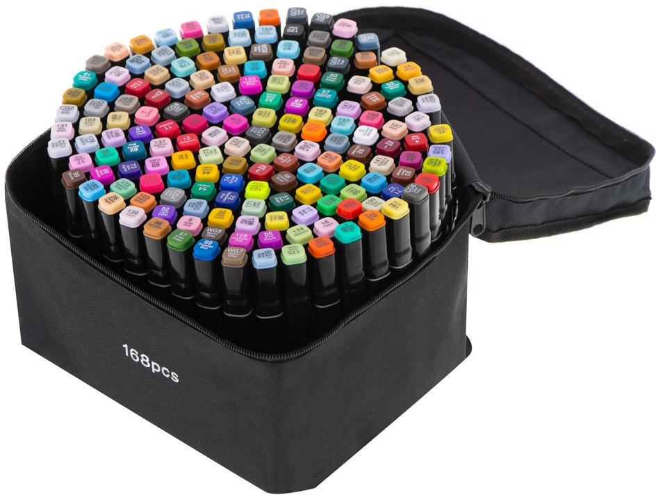 Maaleo 16869 sada oboustranných fixů XXL, 168 ks