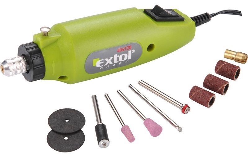 EXTOL CRAFT mini vrtačka/bruska s transformátorem, 404120