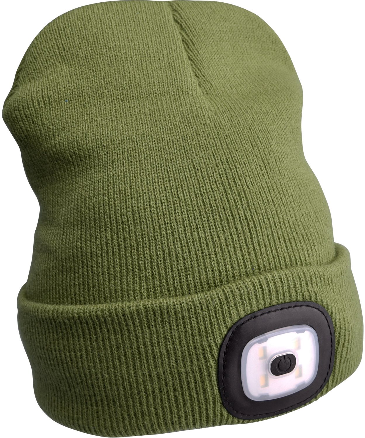 EXTOL LIGHT čepice s čelovkou 4x45lm, USB nabíjení, tmavě zelená, 43192