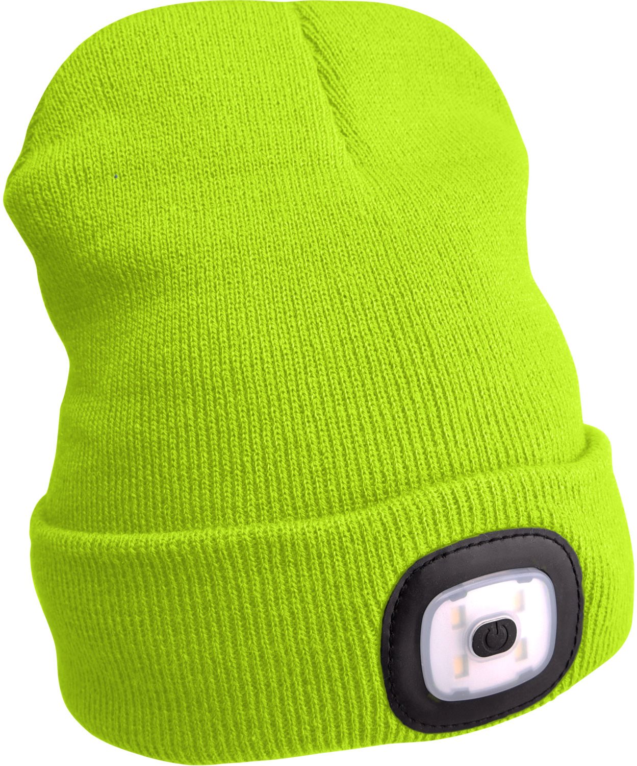 EXTOL LIGHT čepice s čelovkou 4x45lm, USB nabíjení, fluorescentní žlutá, 43194