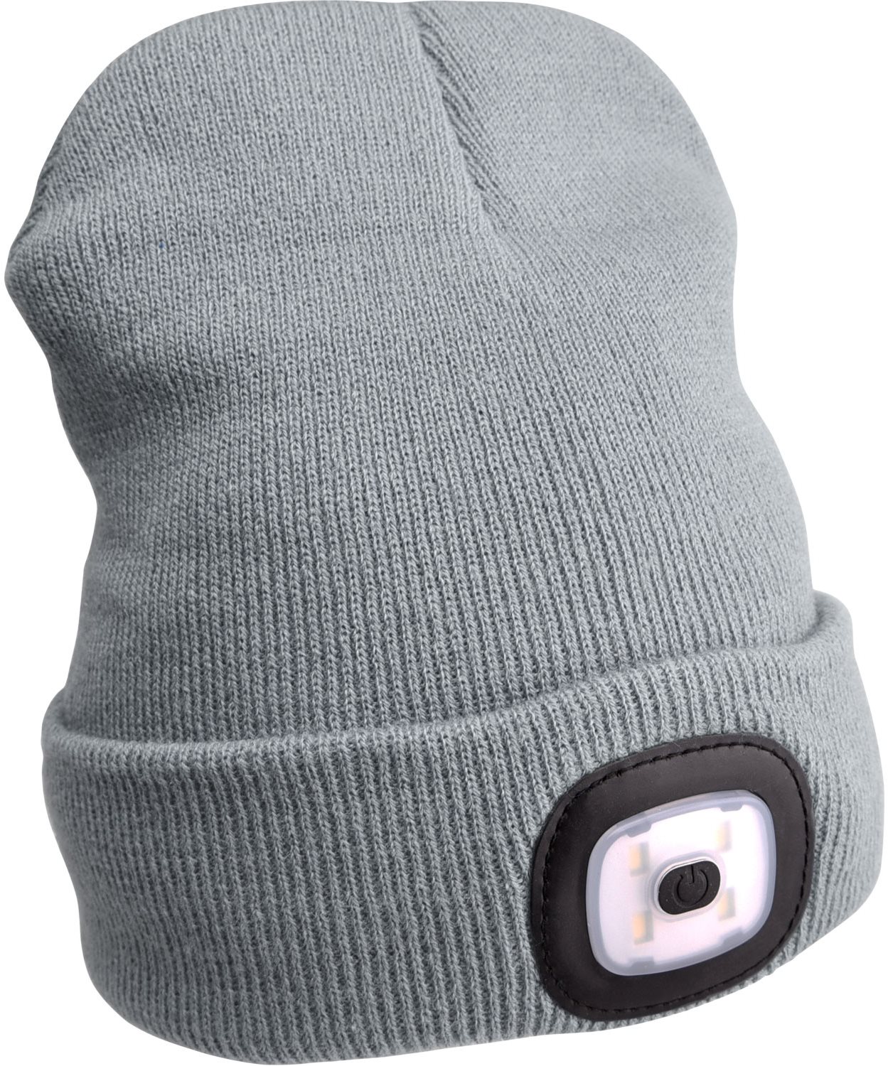 EXTOL LIGHT čepice s čelovkou 4x45lm, USB nabíjení, šedá, 43195