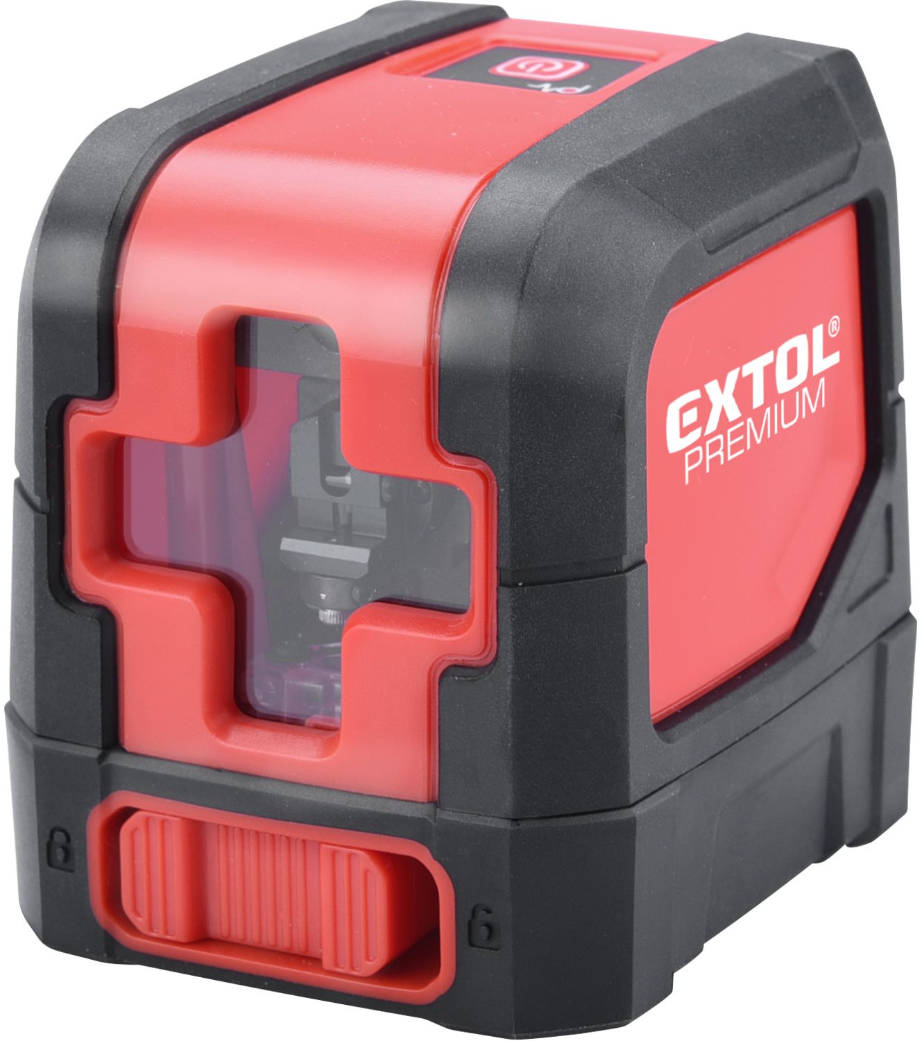 EXTOL PREMIUM laser zelený liniový, křížový samonivelační, 1H 1V, 8823306