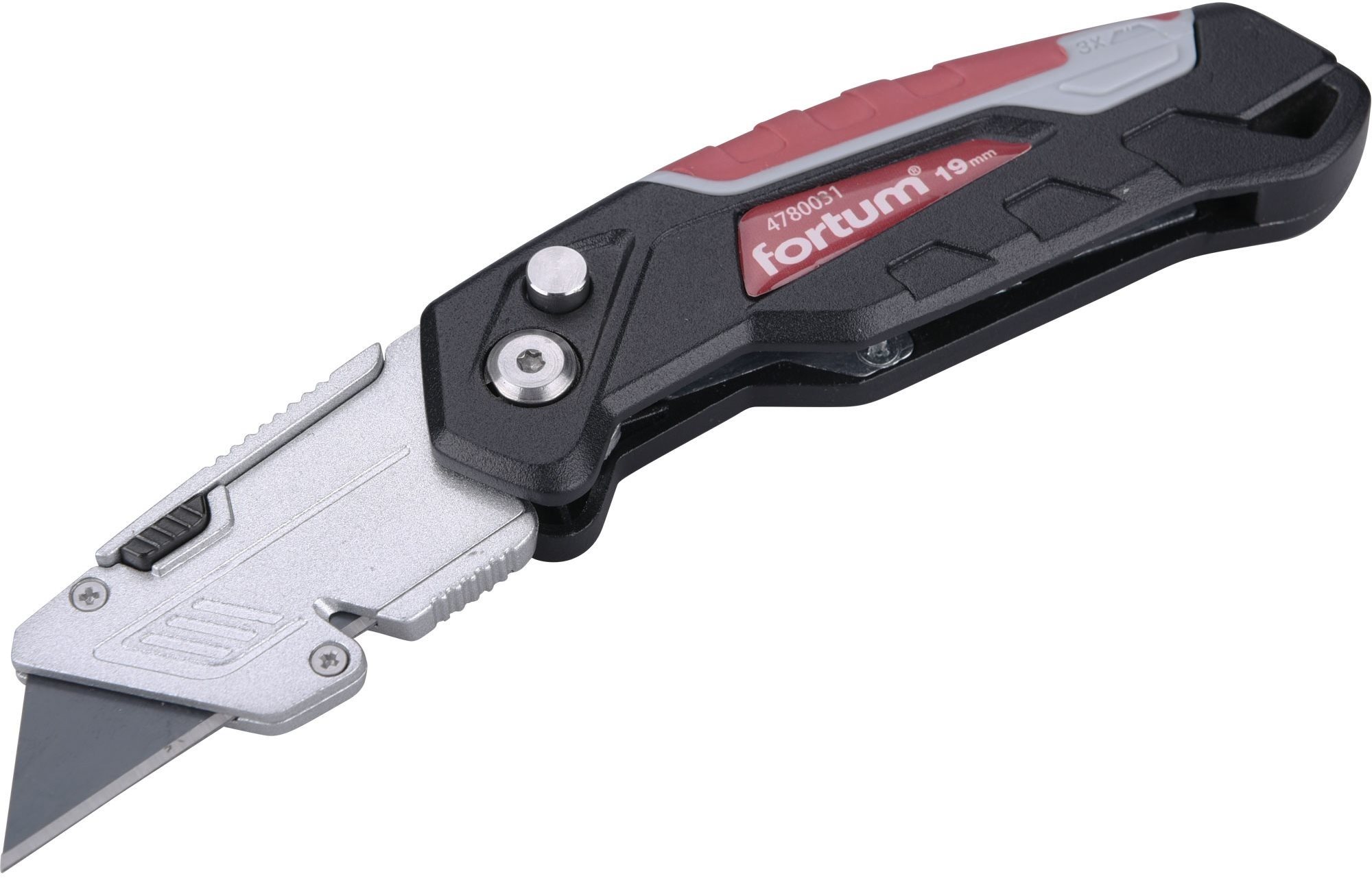 FORTUM nůž zavírací s výměnným břitem a zásobníkem, 19mm, 4780031