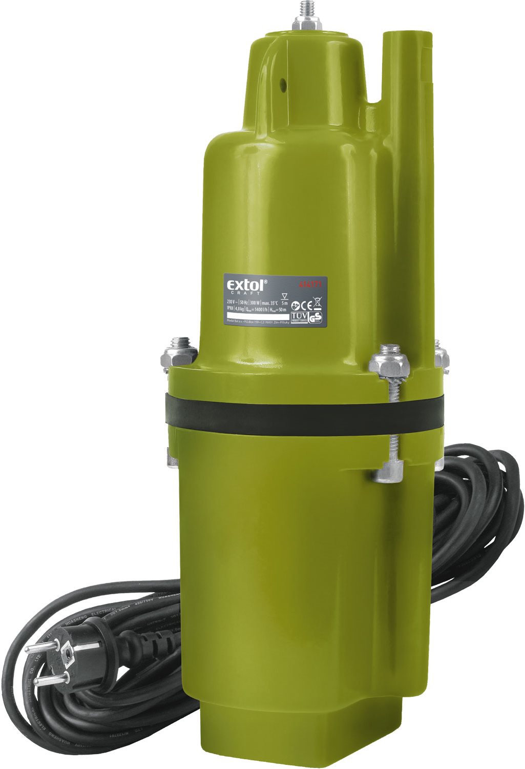 EXTOL CRAFT čerpadlo membránové hlubinné ponorné, 300W, 1400l/hod, 20m, 414171