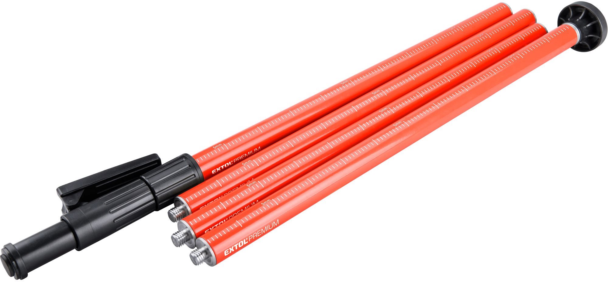 EXTOL PREMIUM tyč-stativ k laserům, teleskopická/šroubovací, dosah až 3m, průměr 32mm, 8823906