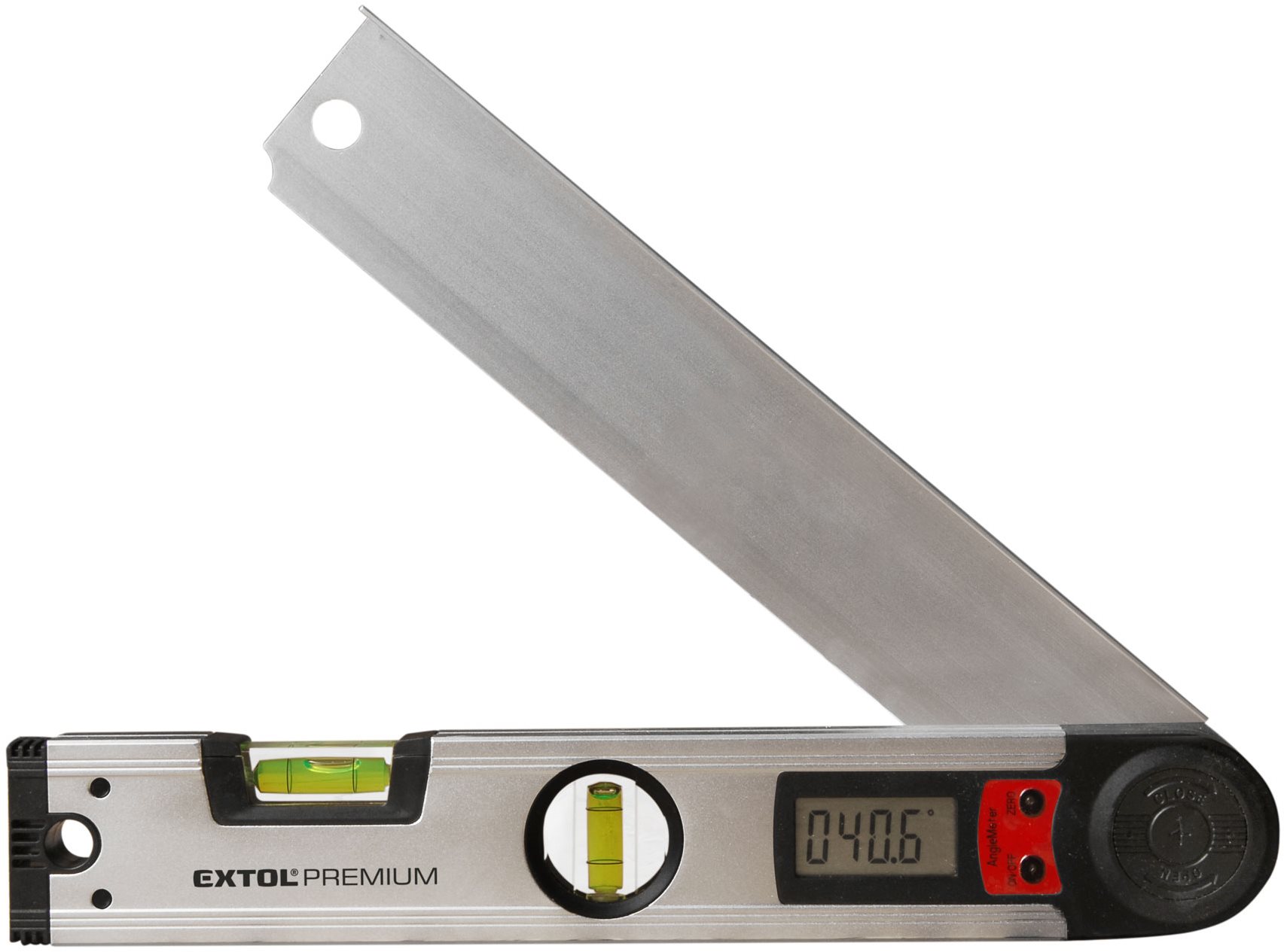 EXTOL PREMIUM vodováha s digitálním úhloměrem, 305mm, 8823501