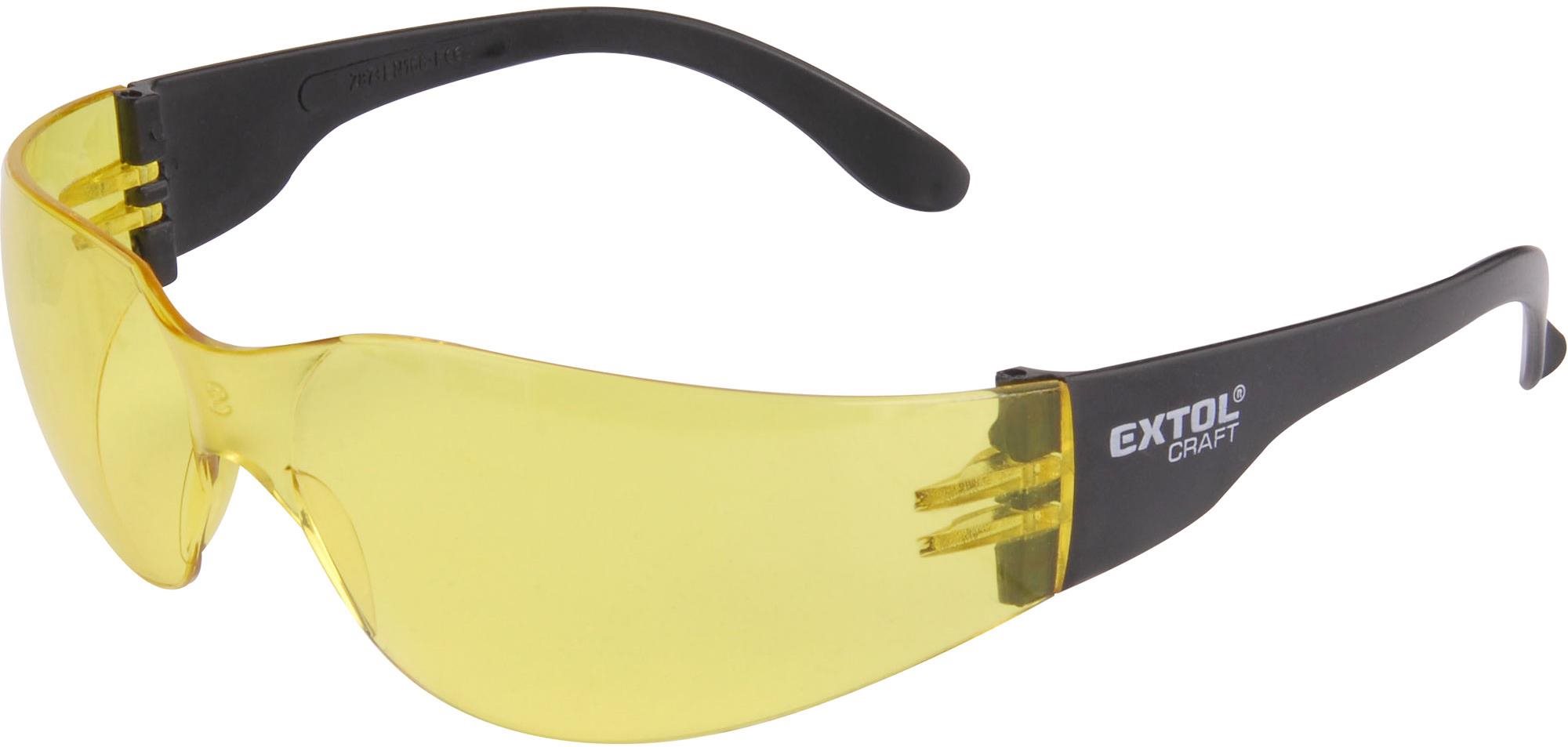 EXTOL CRAFT brýle ochranné žluté, 97323