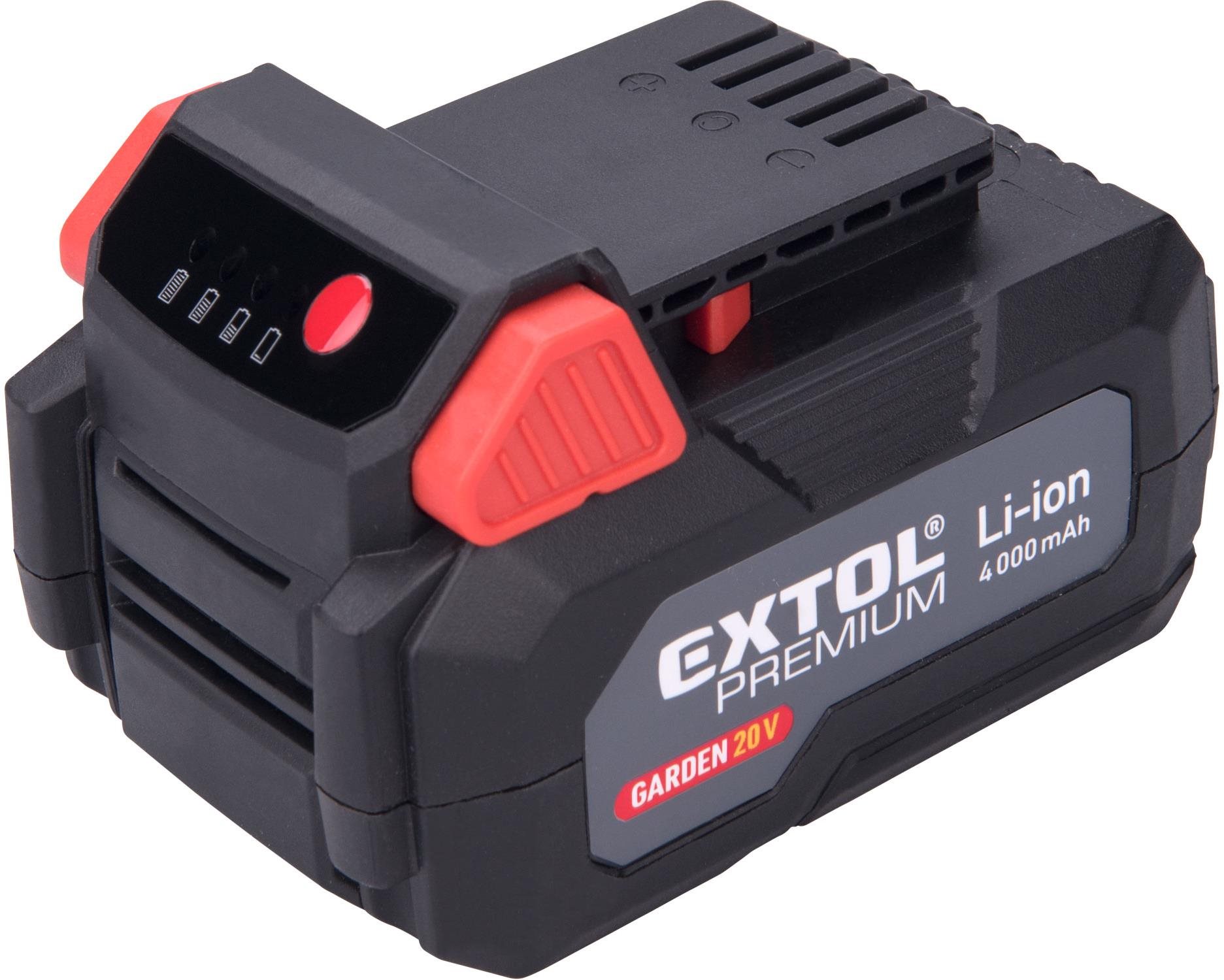 EXTOL PREMIUM baterie akumulátorová GARDEN20V, 20V Li-ion, 4000mAh, 8895782