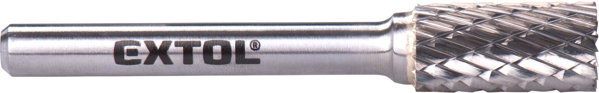 EXTOL INDUSTRIAL fréza karbidová, válcová s čelním ozubením, pr.10x20mm/stopka 6mm,sek střední (doub