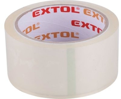 EXTOL PREMIUM páska lepicí tichá, transparentní, 48mm x 40m tl.0,046mm, PP/akryl lepidlo, 8856322