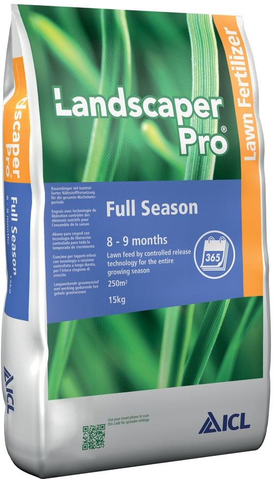 ZAFIDO Trávníkové hnojivo ICL LANDSCAPER PRO FULL SEASON, 15 Kg