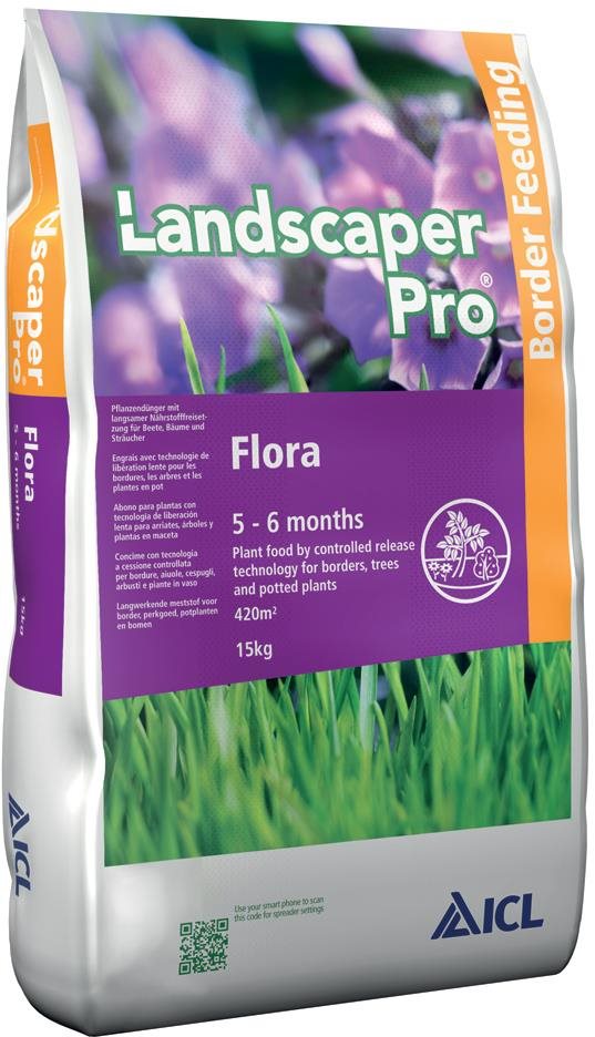 ZAFIDO Trávníkové hnojivo ICL LANDSCAPER PRO PRO FLORA, 15 Kg