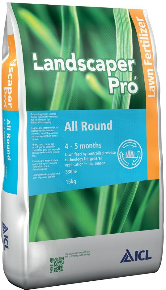 ZAFIDO Trávníkové hnojivo ICL LANDSCAPER PRO ALL ROUND, 15 Kg