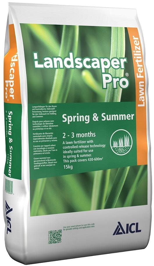 ZAFIDO Trávníkové hnojivo ICL LANDSCAPER PRO SPRING & SUMMER, 15 Kg