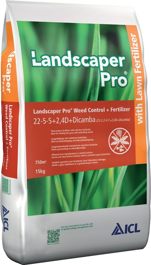 ZAFIDO Trávníkové hnojivo ICL LANDSCAPER PRO WEED CONTROL 2v1, 15 Kg