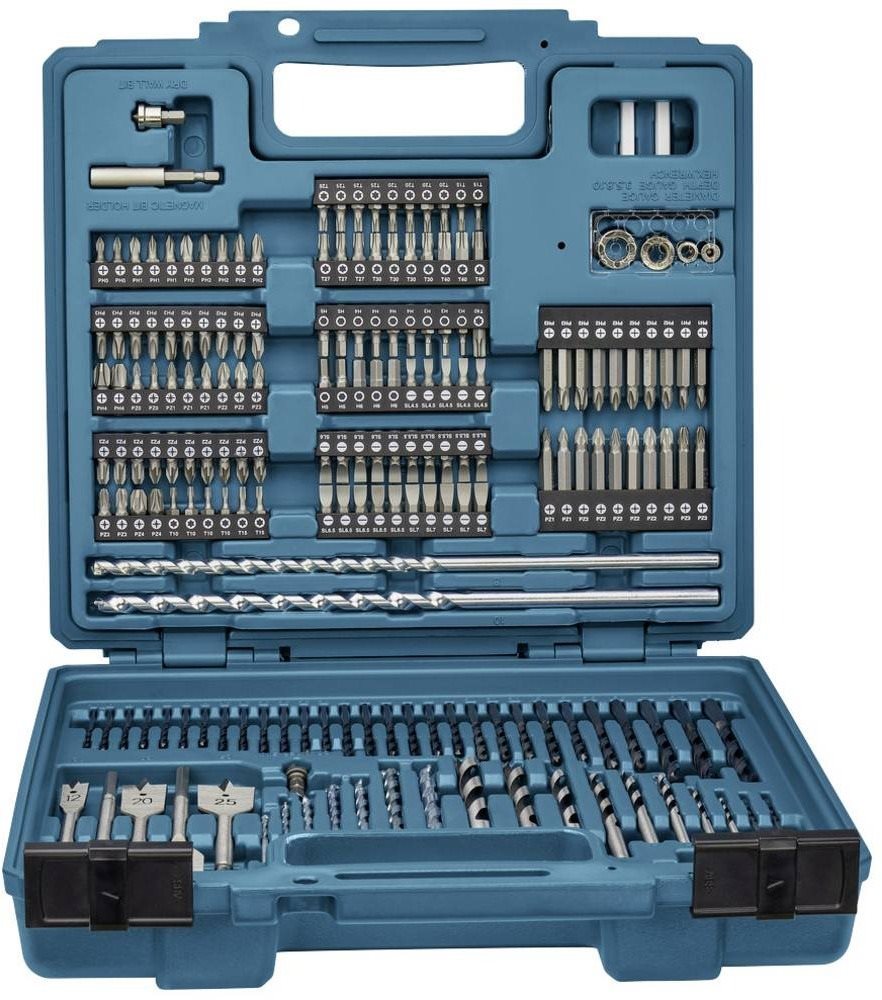 MAKITA Sada vrtáků a bitů 256 ks v plastovém kufru E-11689