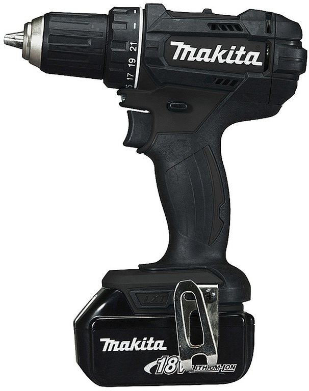 MAKITA Vrtací šroubovák AKU černý Li-ion LXT 18V DDF482RFEB (2x3 Ah)