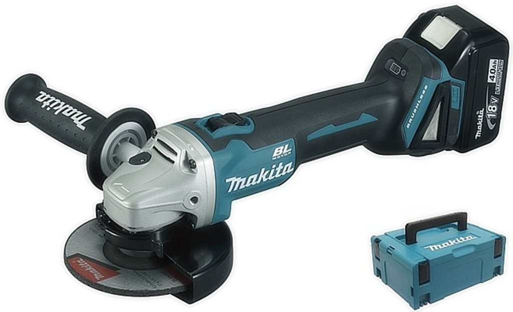 MAKITA Úhlová bruska AKU 125 mm Li-ion LXT 18V/5,0Ah Makpac DGA506RTJ (2x5 Ah)