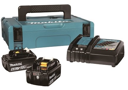 MAKITA Sada Li-ion LXT 18V 2 × akumulátor 6,0Ah BL1860B + nabíječka DC18RC + Makpac