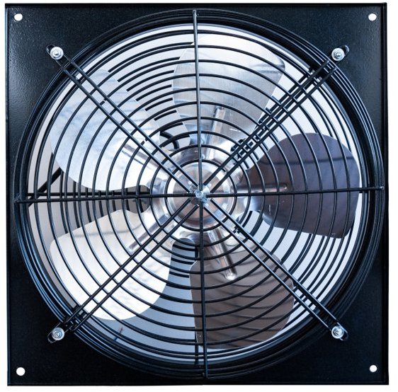 MakTrade MF250G16B víceúčelový ventilátor, 230 V, 60 W, 800 m3, černý mat