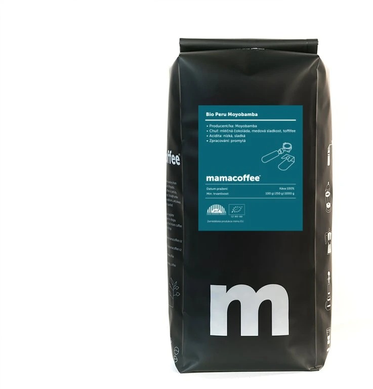 mamacoffee Bio Peru Moyobamba, zrnková, 1000g