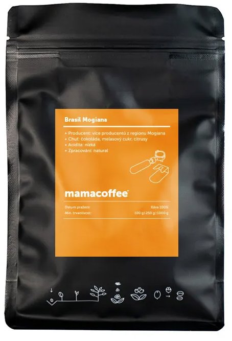 mamacoffee Brasil Mogiana, výběrová, 250g