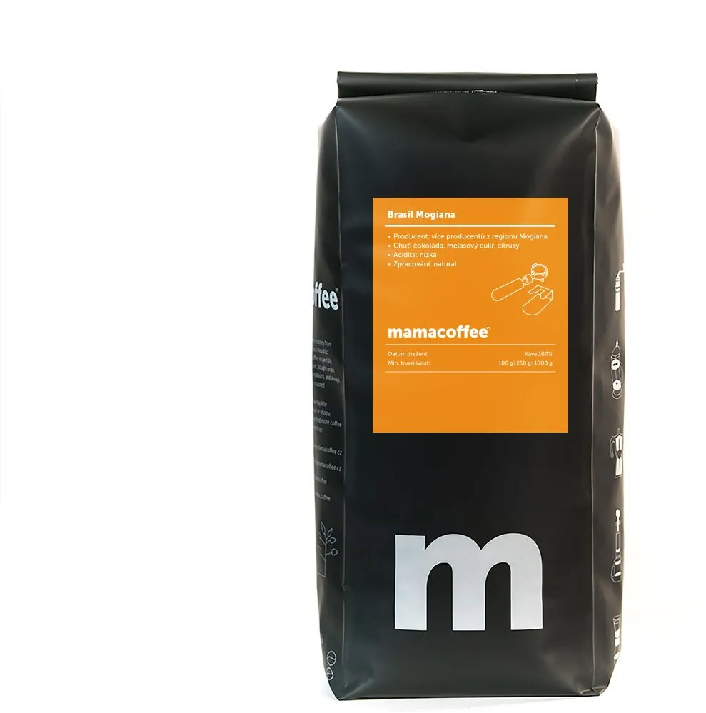 mamacoffee Brasil Mogiana, výběrová, 1000g