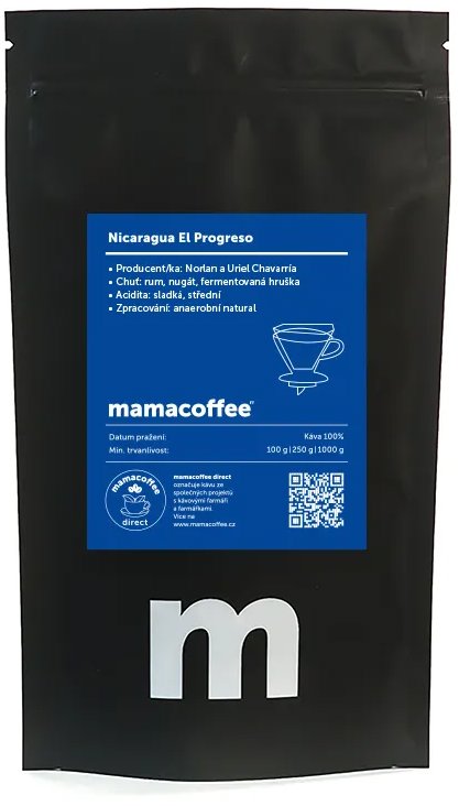 mamacoffee El Progreso, zrnková, 100g
