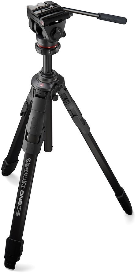 Manfrotto ONE Alu Hybrid Tripod s 500X fluidní hlavou