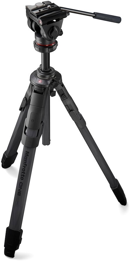 Manfrotto ONE Carbon Hybrid Tripod s 500X fluidní hlavou