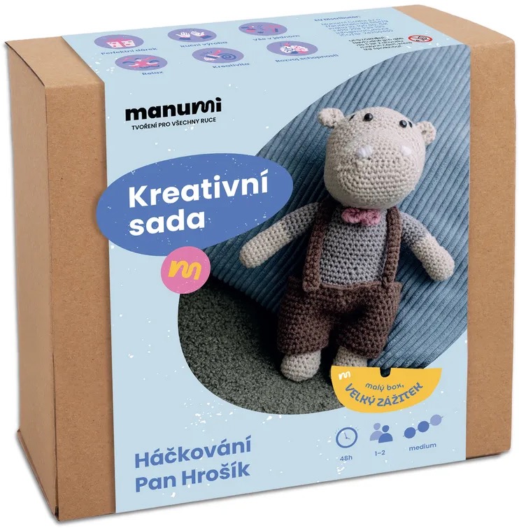 Manumi Kreativní sada na háčkování pan Hrošík