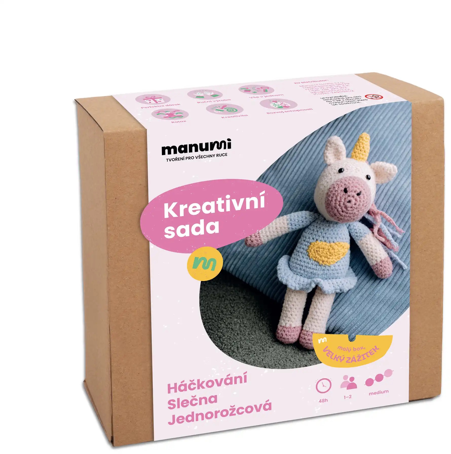 Manumi Kreativní sada na háčkování slečna Jednorožcová