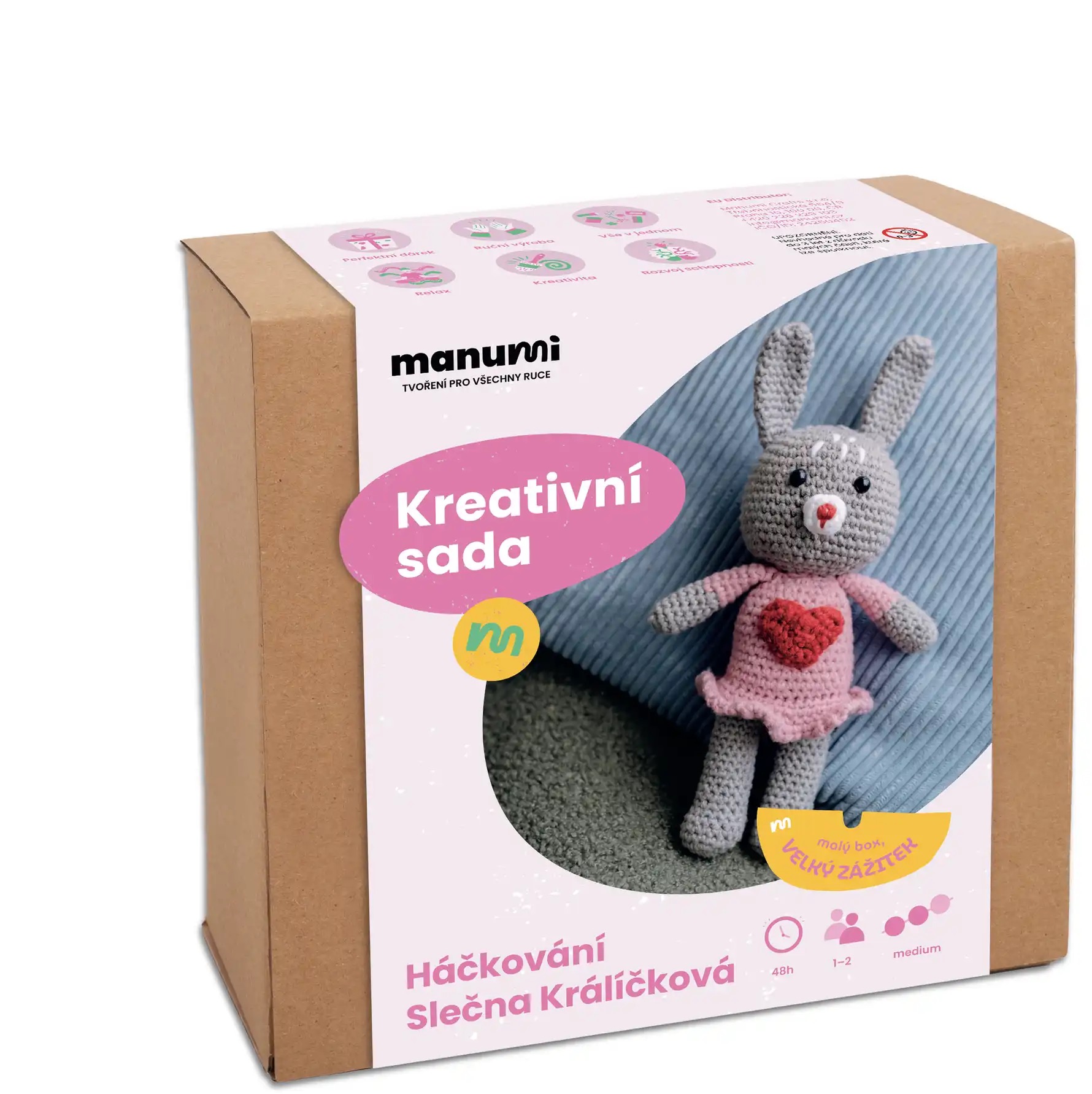 Manumi Kreativní sada na háčkování slečna Králíčková