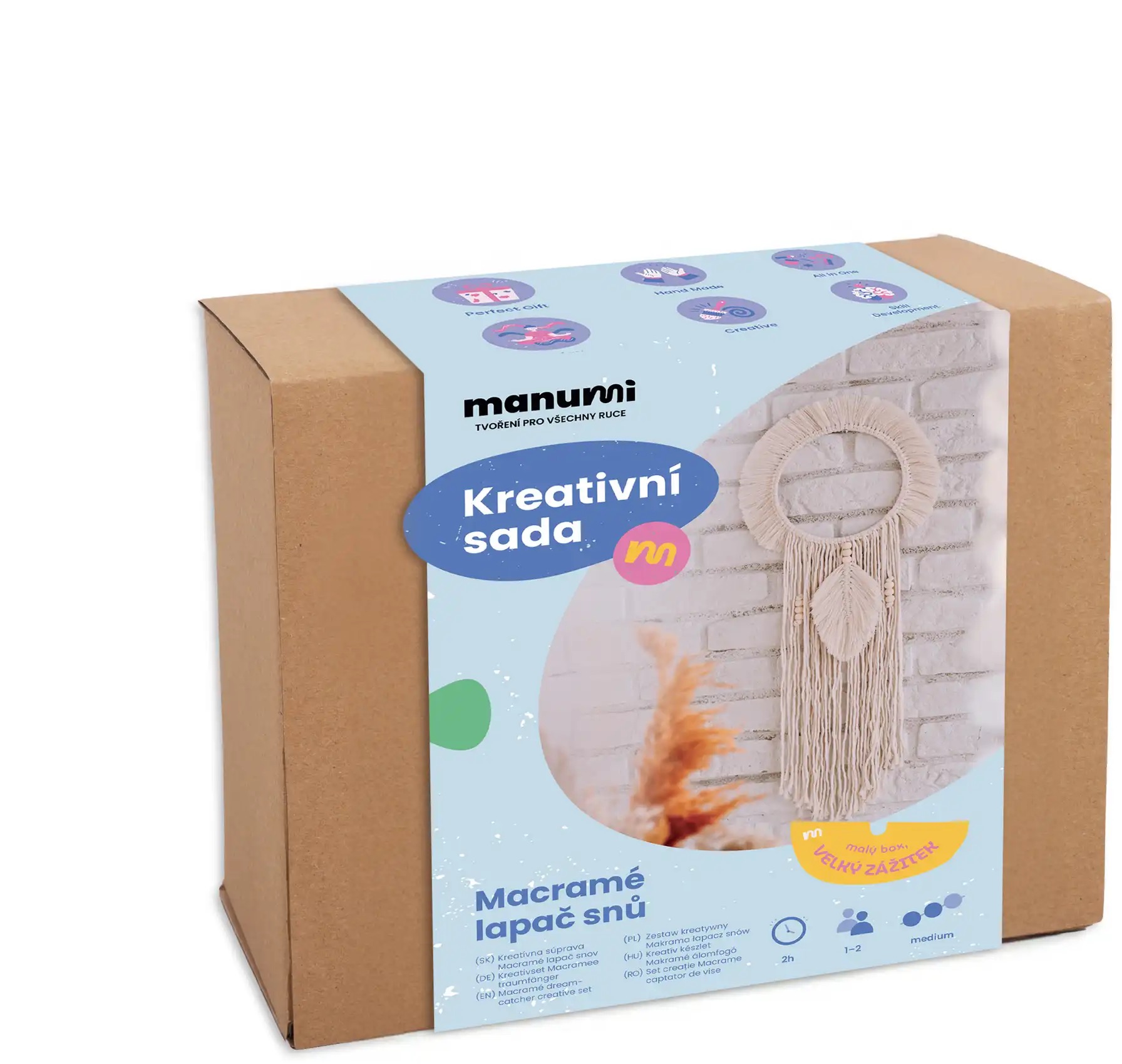 Manumi Kreativní sada na výrobu macramé lapače snů