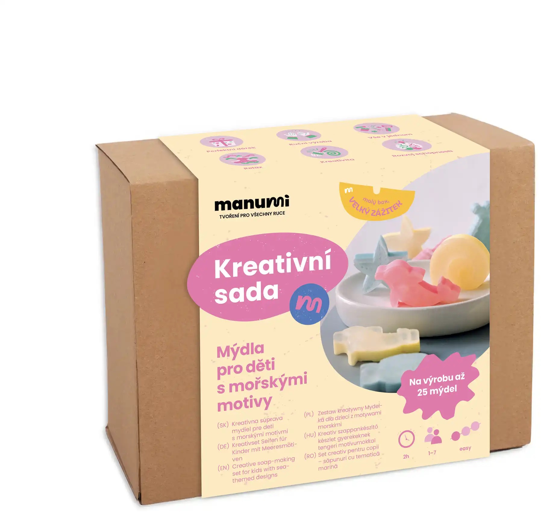 Manumi Kreativní sada pro děti na výrobu mýdel s mořskými motivy