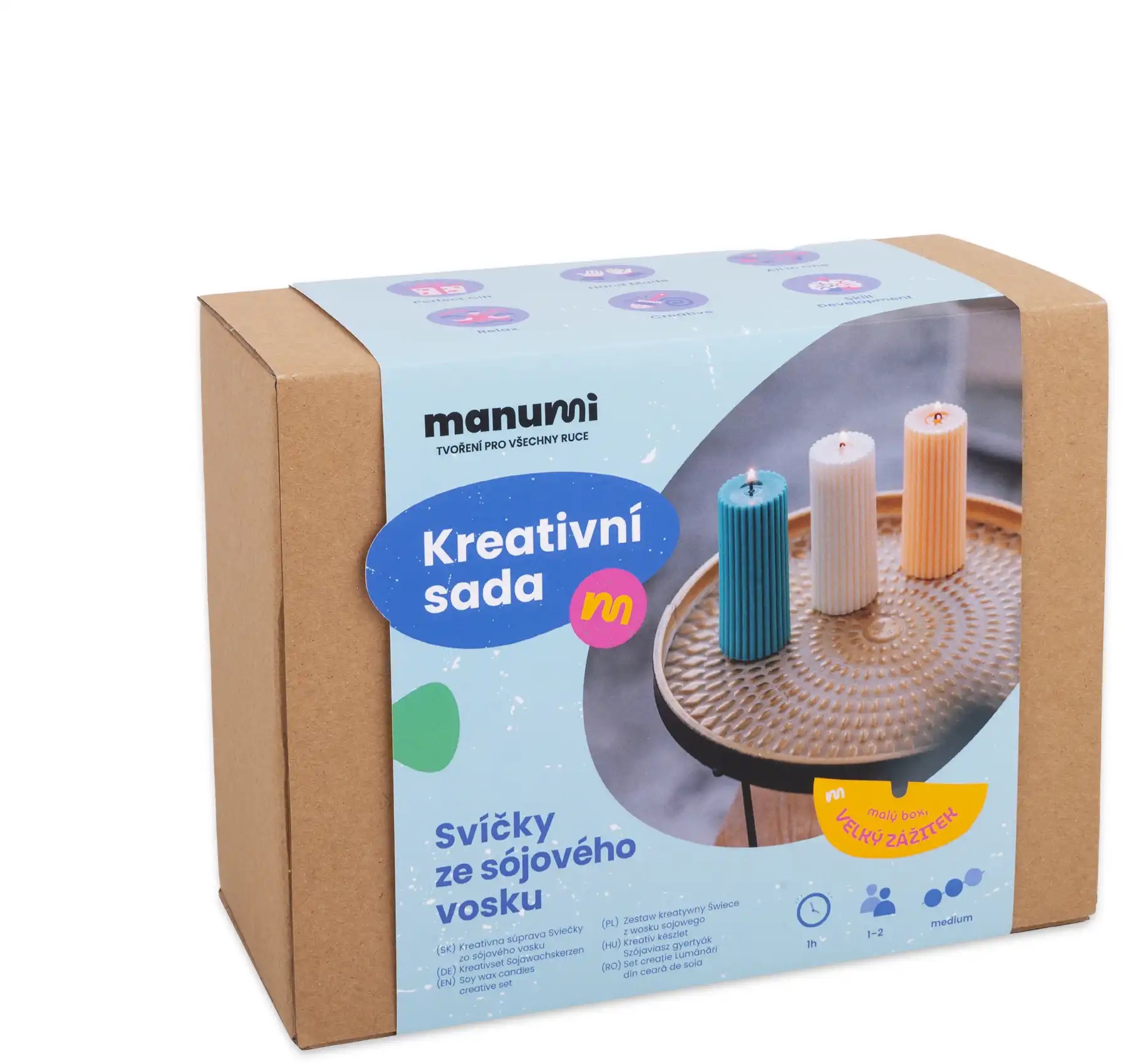 Manumi Kreativní sada na výrobu svíček ze sójového vosku