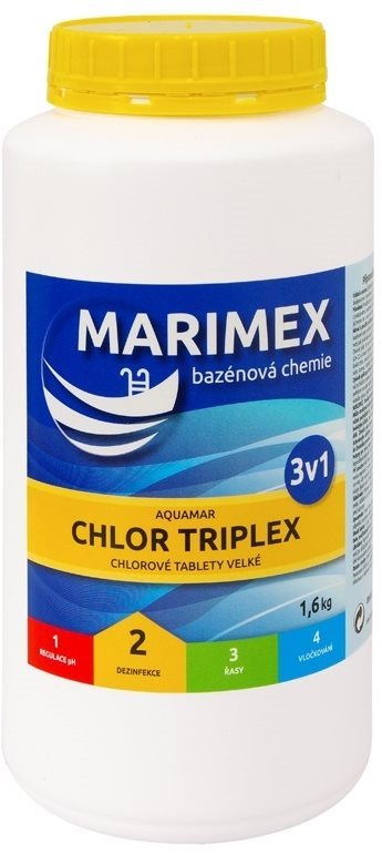 MARIMEX Chemie bazénová CHLOR TRIPLEX 1,6kg