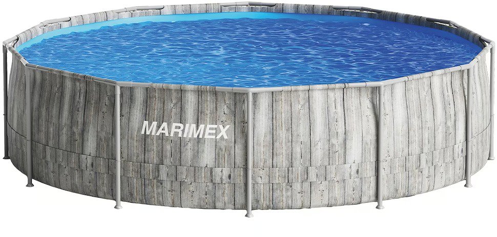 MARIMEX Bazén s konstrukcí Florida 3,66 × 0,99 m se skimmerem - ŠEDÉ DŘEVO