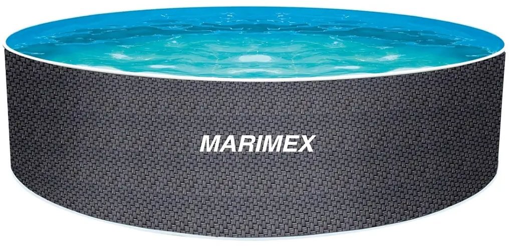 MARIMEX Bazén s konstrukcí Orlando 3,66 × 1,07 m fólie, skimmer - motiv RATAN