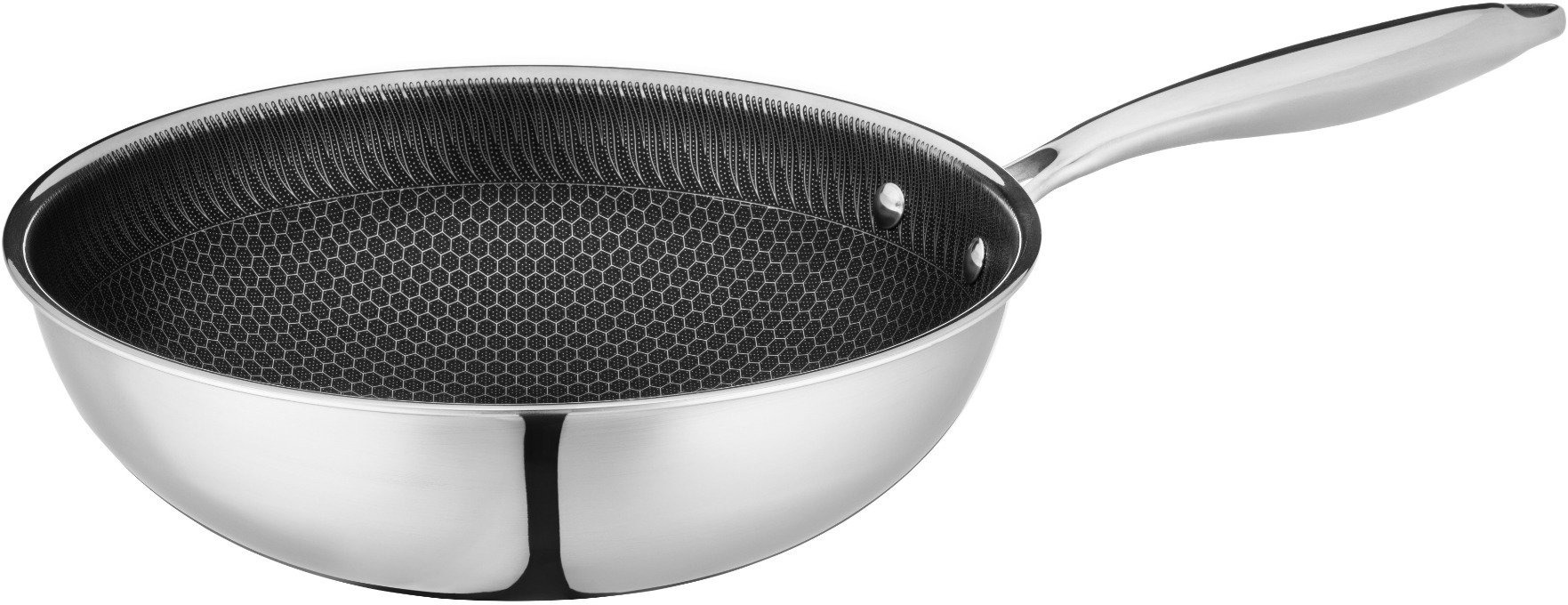 Mäser Pánev Wok 30 cm HESTIA, honeycomb nepřil. povrch