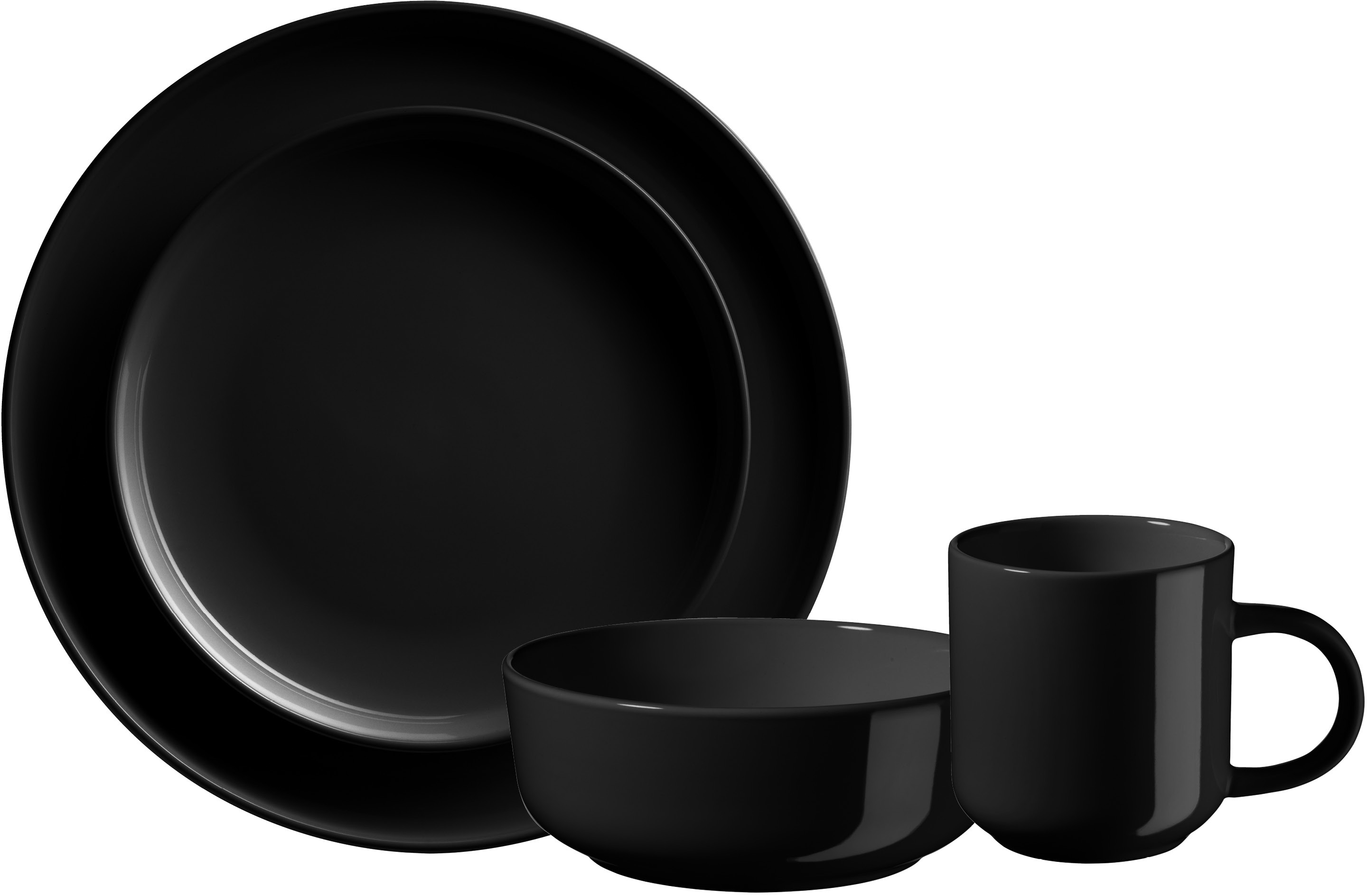Mäser BLACK ALENIA Jídelní sada 16 ks