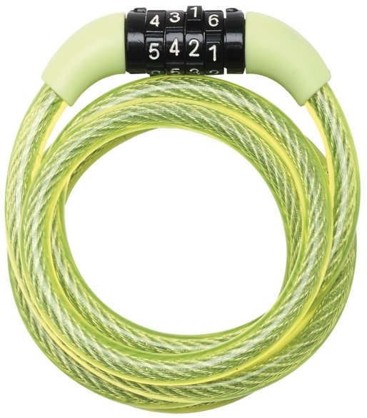 Master Lock Spirálový kombinační zámek na kolo 8143EURDPROCOL, 1,2 m zelený