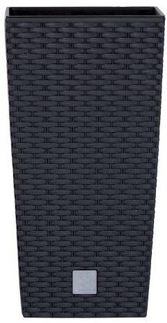 PROSPERPLAST Obal na květináč RATO SQUARE 17 x 17 x 32.4 cm, 3/7,2 l, antracit